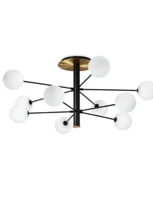 Ideal Lux Cosmopolitan černá/mosaz 10fl Ø 124 Top Prodej