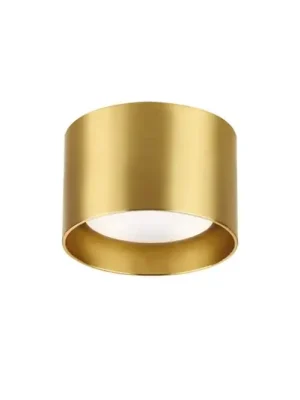 Ideal Lux downlight Spike Round, mosazná barva, hliník, Ø 10 cm Bezpečná Platba