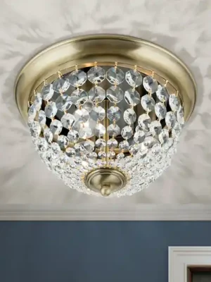 Stropní svítidlo Plafond, patina/průhledné, Ø 35 cm Nejlepší Volba