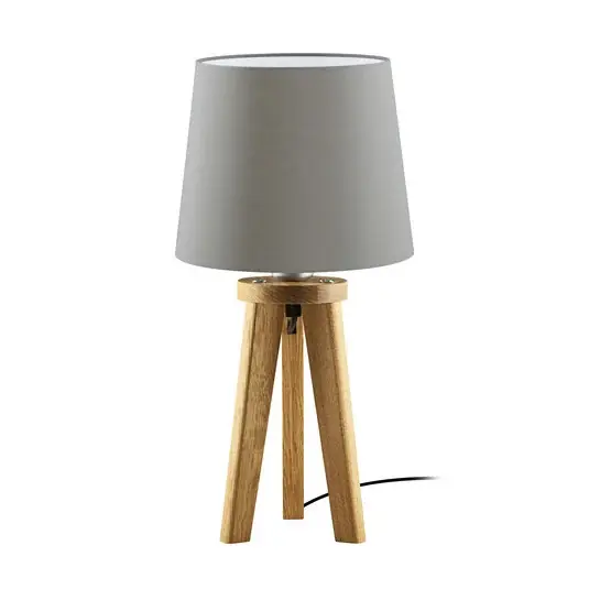 HerzBlut Elli stolní lampa, dub olejovaný/taupe Zlevněný