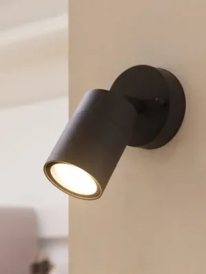 Poslední Šance Venkovní nástěnný reflektor Prios Tulimar, výška 15 cm, pohyblivý, hliník