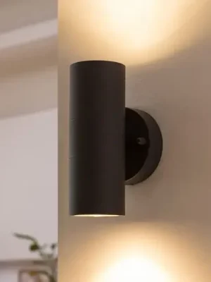 Finální Výprodej Venkovní nástěnné svítidlo Prios Tulimar, 2 světla, antracit, kov