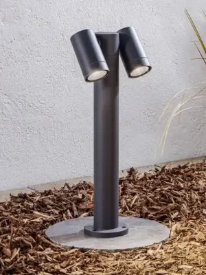Prios Tulimar podstavné svítidlo, 45 cm, antracit, 2 světla, hliník Cenová Bomba