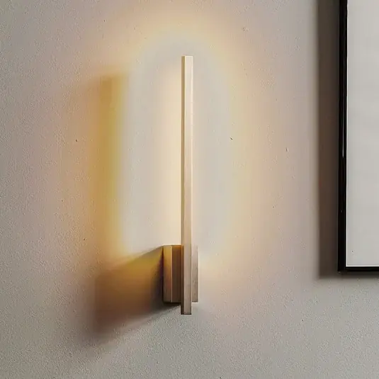 Oblíbený Nástěnné svítidlo Quitani LED Tolu, vertikální, nikl, výška 45 cm
