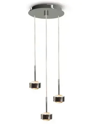Finální Výprodej Závěsné svítidlo Puk Drop Trio, matný nikl, 3 světla, G9