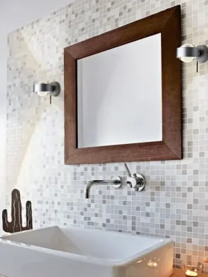 Originální Nástěnné svítidlo Puk Wall Mini Plus, matný chrom, sklo, otočné