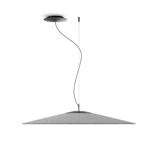 Dokud Zásoby Vydrží Luceplan Koinè LED závěsné svítidlo felt 927 Ø86cm šedá