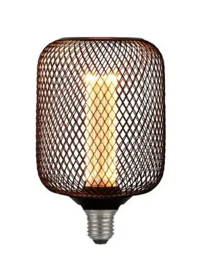 LED žárovka E27 Mesh 3,5W 1 800K černá Ověřený