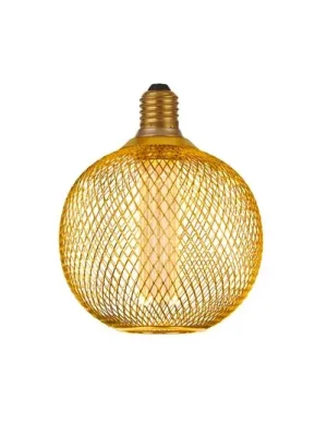 Tovární Cena LED žárovka E27 Mesh 3,4W 3 000K Ø12cm zlatá