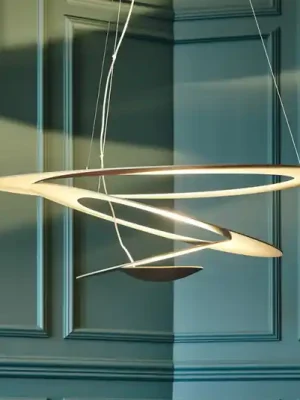 Artemide Pirce LED závěsné světlo zlatá 3 000 K Časově Omezené