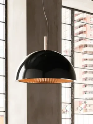Nakupujte Hned LEDS-C4 Deštníkové závěsné svítidlo, černo-zlatá barva, ocel, Ø 100 cm