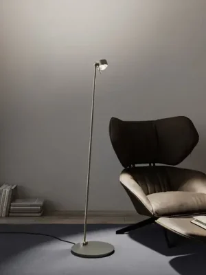 Puk! 80 Floor LED čočky čirá/matná nikl matný Výhodná Nabídka