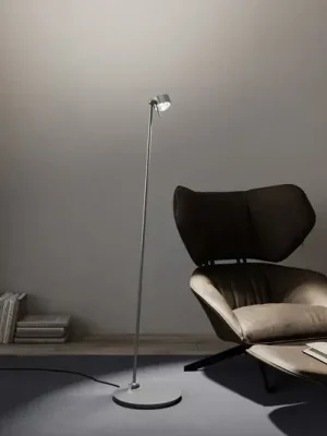 Puk! 80 Floor LED čočky čirá/matná chrom matný Speciální Cena