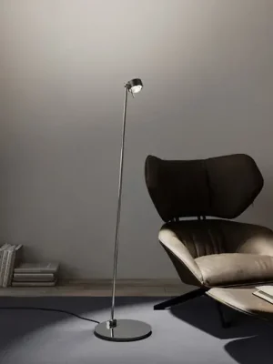 Nejlepší Cena Puk! 80 Floor LED čočky čirá/matná, hnědá/chrom