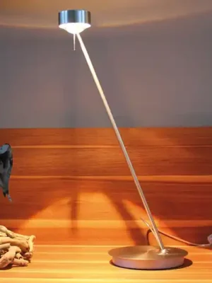 Stmívatelná stolní lampa PUK TABLE, matný chrom Speciální Cena