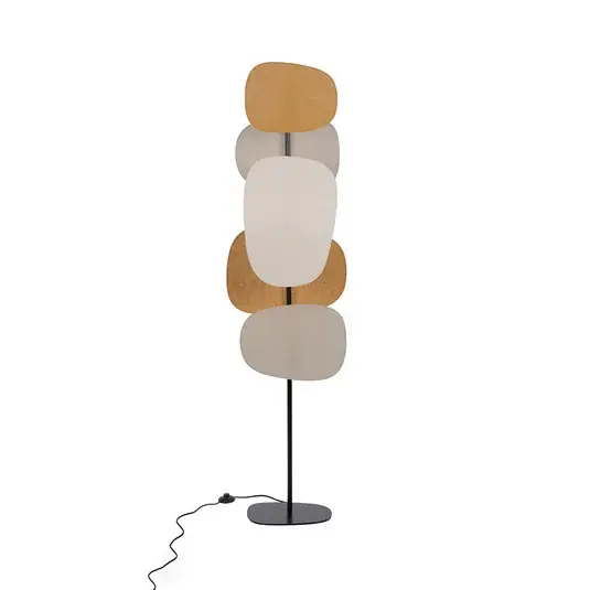 MARKET SET stojací lampa Screen 70‘s, vícebarevná, plátno, 174 cm Jen Po Omezenou Doba