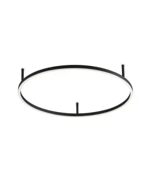 Novinka Ideal Lux LED stropní svítidlo Oracle Slim Ø 70 cm černé 3000K