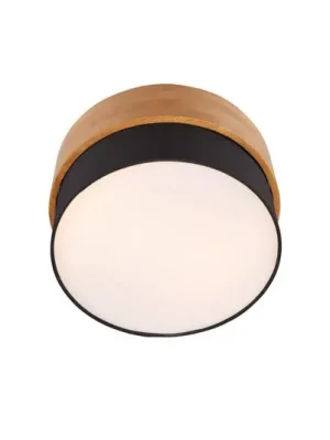 Odeslání Ihned Stropní lampa Seasons, dřevo/černá Ø 30 cm