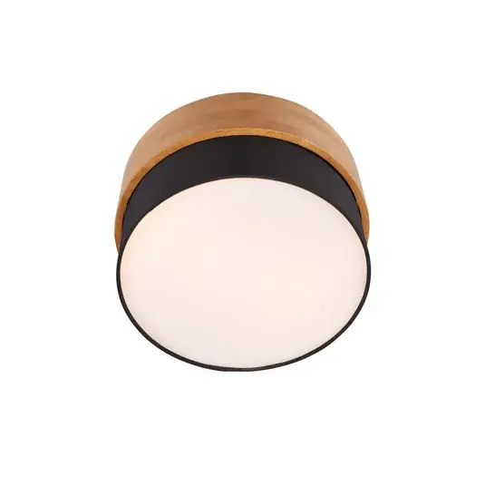 Odeslání Ihned Stropní lampa Seasons, dřevo/černá Ø 30 cm