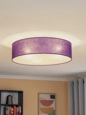Autentický Deka na kolečkách Euluna, látkový odstín fialová, Ø 50 cm