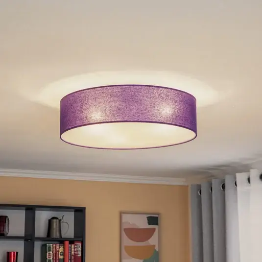 Autentický Deka na kolečkách Euluna, látkový odstín fialová, Ø 50 cm