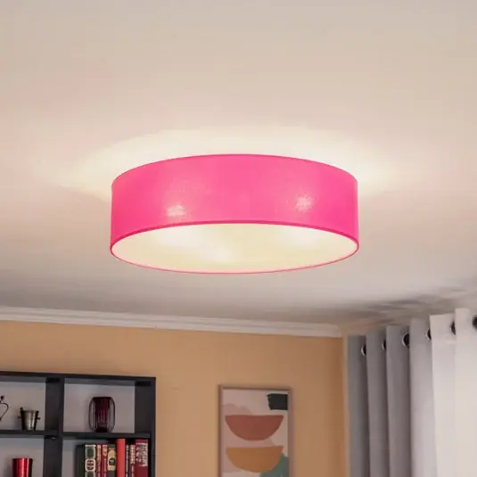 Deka na kolečkách Euluna, látkový odstín růžová, Ø 50 cm Rychlé Dodání