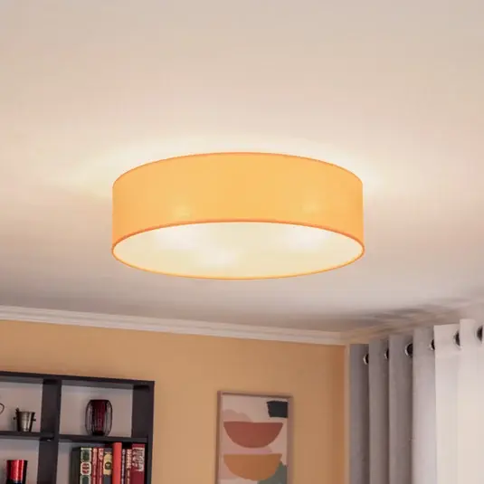 Deka na kolečkách Euluna, látkový odstín oranžová, Ø 50 cm Vysoce Kvalitní