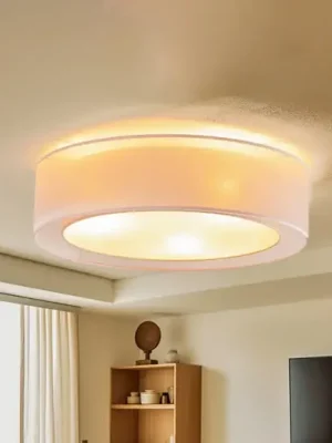 Euluna Tibu stropní světlo, textil, Ø50cm, cappuccino Časově Omezené