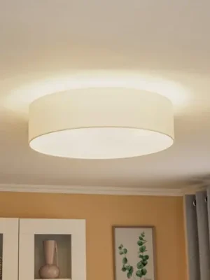 Deka na kolečkách Euluna, látkový odstín ecru, Ø 50 cm Cenový Hit