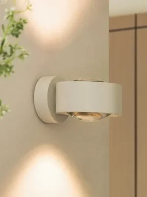 Arcchio LED nástěnné svítidlo Rotari, čočka, nahoru/dolů, bílé, kovové Super Cena