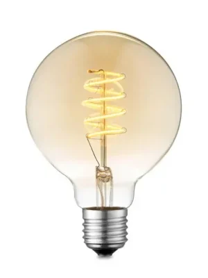 Nová Kolekce LED žárovka Lucande E27 G95 4 W 2 700 K, stmívatelné, jantarová