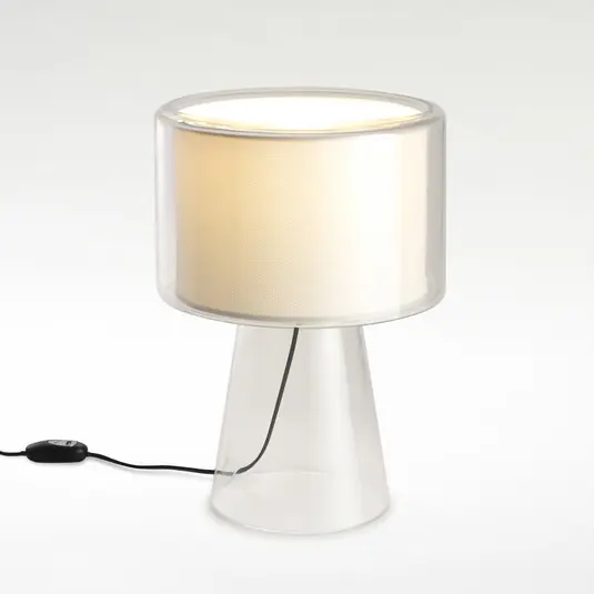 MARSET Mercer stolní lampa, polyester, Ø 38 cm Zlevněný