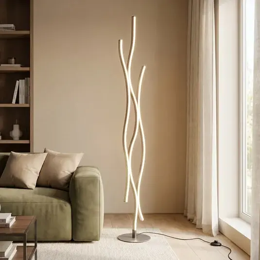 Odeslání Ihned Stojací lampa Blaze LED se stmívačem, CCT, hliník