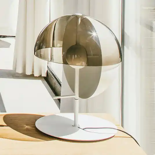 MARSET Theia M LED stolní lampa Ø 32 cm bílá Tovární Cena