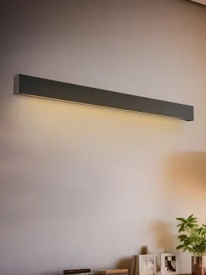 Nejlepší Cena Nástěnné světlo Straight M, 92 cm, grafit