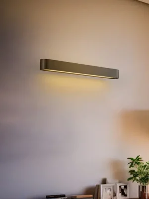 Koupit Online Nástěnné světlo Soft, šířka 60 cm, grafit, hliník, G13