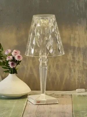 Omezená Nabídka Kartell Big Battery - Stolní lampa IP20, transparentní