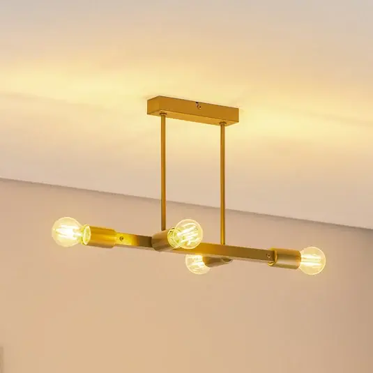 Must-Have Stropní světlo Eliza, čtyřramenné, zlaté