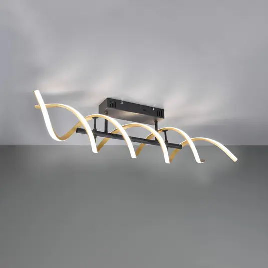 LED stropní světlo Sequence stmívatelné, CCT mosaz Speciální Cena