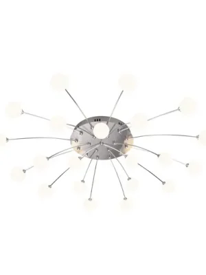 Cenově Výhodný Stropní svítidlo LED Bullet, 21 světel, nikl/bílá
