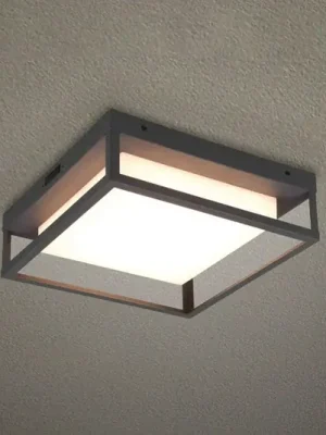 Venkovní stropní svítidlo LED Witham IP54, CCT, antracitová barva Rychlé Dodání