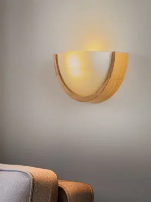 Super Cena Envostar Kris nástěnné světlo šířka 27,5cm dub