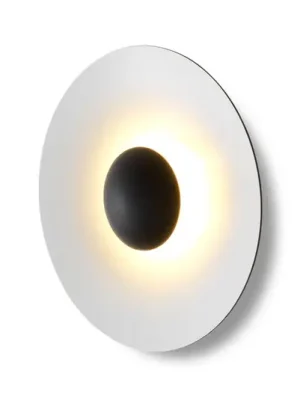MARSET Ginger 20C LED nástěnné svítidlo Ø20cm dub/bílá Cenově Výhodný