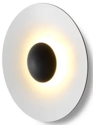 Oblíbený MARSET Ginger 42C LED nástěnné svítidlo Ø42cm dub/bílá