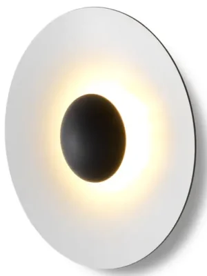 Časově Omezené MARSET Ginger 42C LED nástěnné Ø42cm černá/bílá