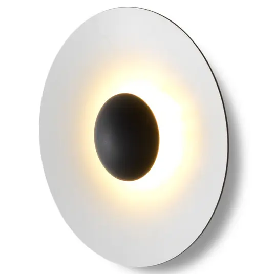 Časově Omezené MARSET Ginger 42C LED nástěnné Ø42cm černá/bílá