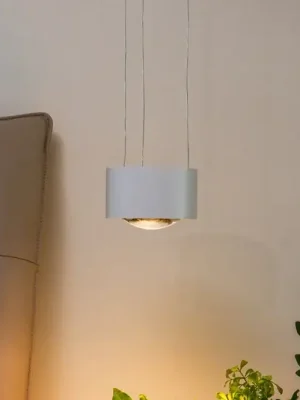 Zlevněný Arcchio LED závěsné svítidlo Rotari, čočka, stropní svítidlo, bílé