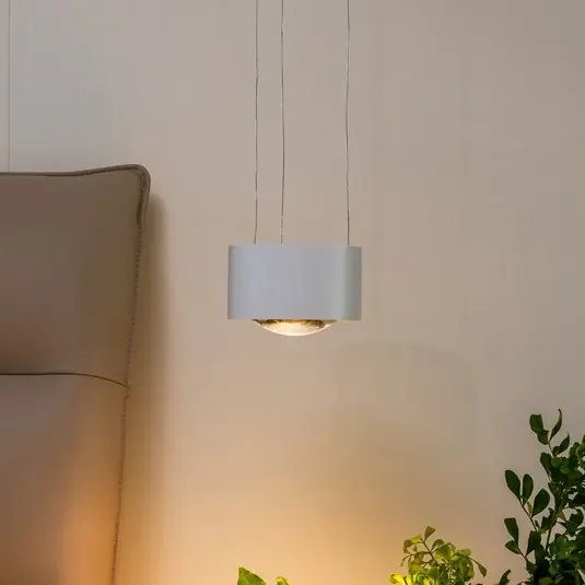 Zlevněný Arcchio LED závěsné svítidlo Rotari, čočka, stropní svítidlo, bílé