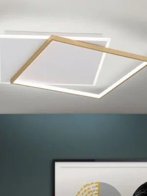 LED stropní světlo Emanuel bílá/zlatá Dokud Zásoby Vydrží