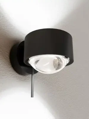 Nejlepší Cena Puk! 80 Wall LED bodovka čočky čirá černá matná